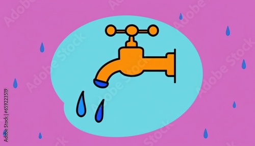 Dripping water vector