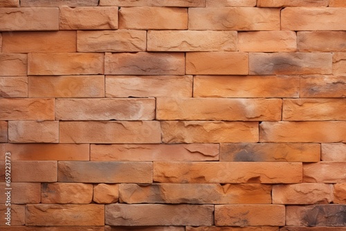 Orange brick wall