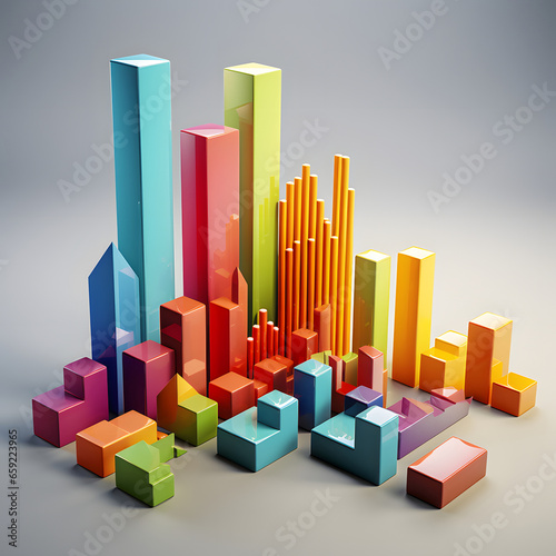 Crunching Numbers Business Presentation Slide Graph