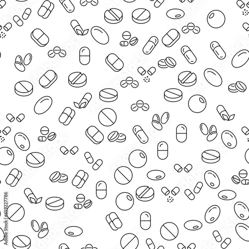 Treatment Seamless Pattern for printing, wrapping, design, sites, shops, apps