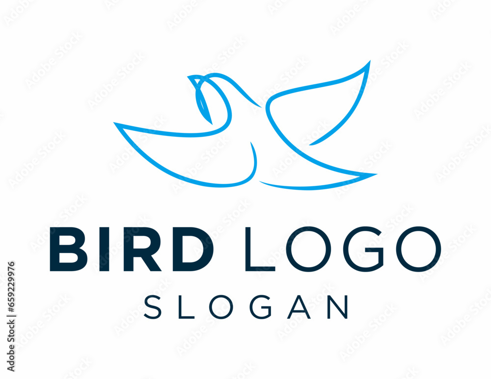 Logo about Bird on a white background. created using the CorelDraw application. Logo about Bird on a white background. created using the CorelDraw application.