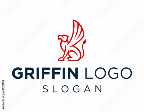 Logo about Griffin on a white background. created using the CorelDraw application.