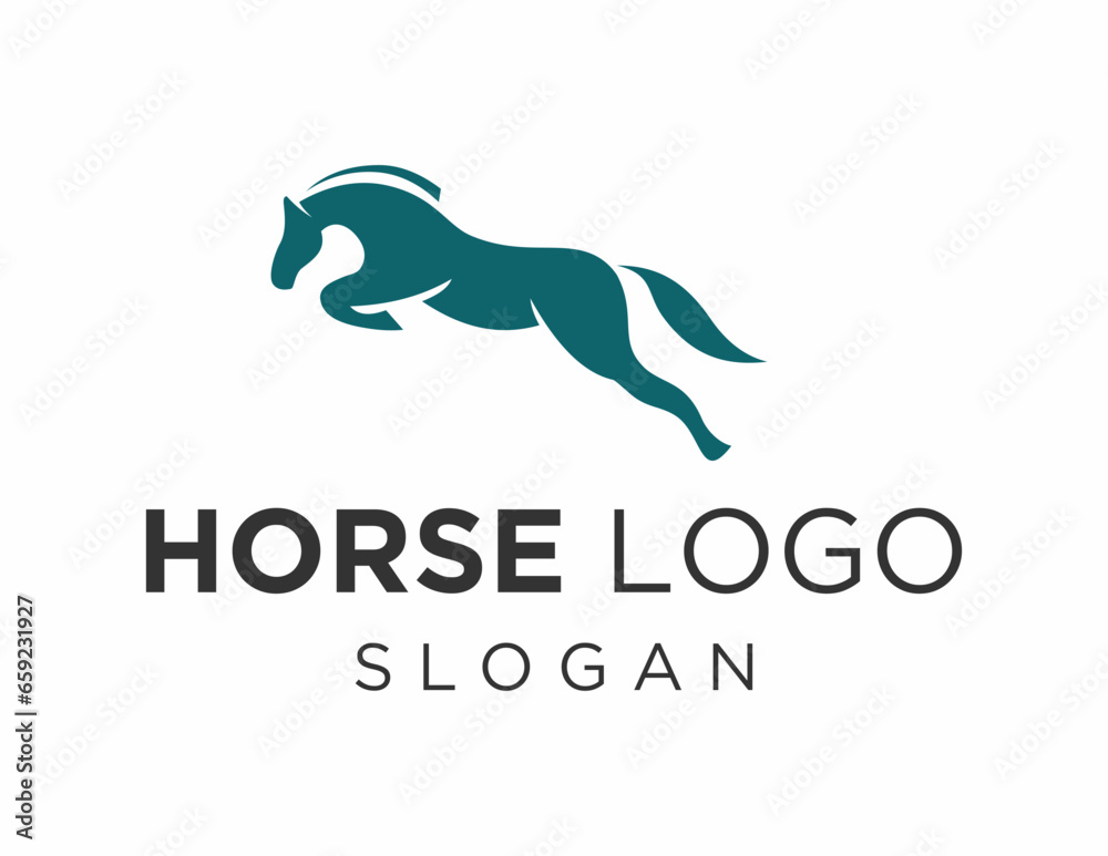 Logo about Horse on a white background. created using the CorelDraw application.