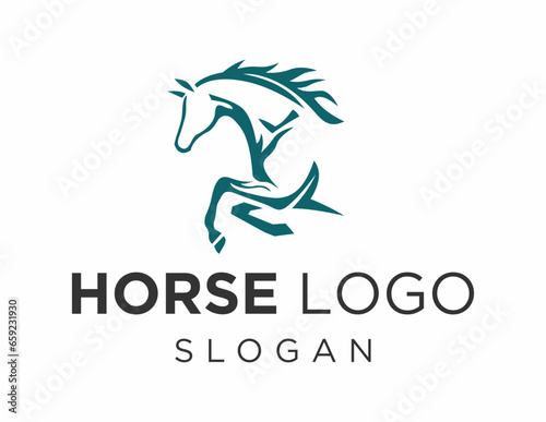 Logo about Horse on a white background. created using the CorelDraw application.