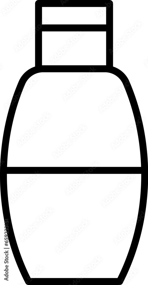 Gel Vector icon for Advertisement. Suitable for books, stores, shops. Editable stroke in minimalistic outline style. Symbol for design