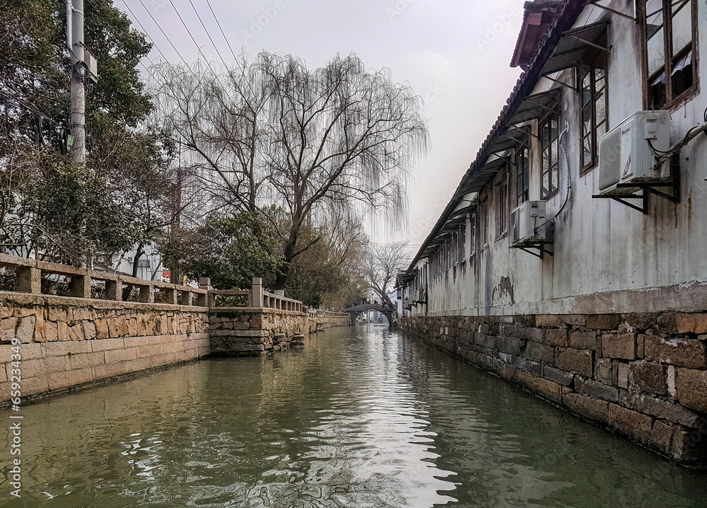 Traditional Suzhou canal waterway Traditional Suzhou canal waterway