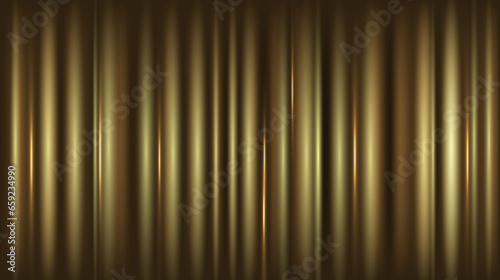 Golden color stage curtain vector abstract background