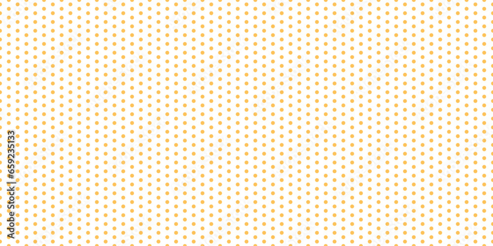 Polka dot seamless pattern. Yellow dots repeated background. Swatch template for textile, fabric, plaid, tablecloths, clothes. Vector wallpaper Polka dot seamless pattern. Yellow dots repeated background. Swatch template for textile, fabric, plaid, tablecloths, clothes. Vector wallpaper