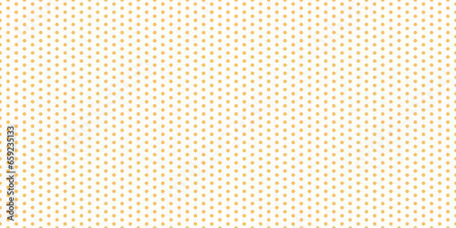 Polka dot seamless pattern. Yellow dots repeated background. Swatch template for textile, fabric, plaid, tablecloths, clothes. Vector wallpaper