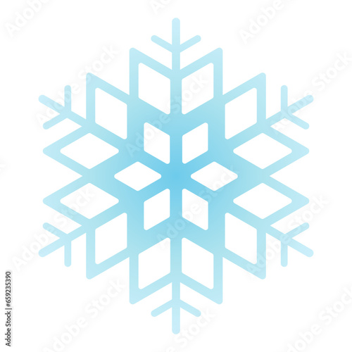 Snowflake icon vector for winter event. Simple snowflake vector in cold season. Snowflake design as an icon, symbol, winter or Christmas decoration