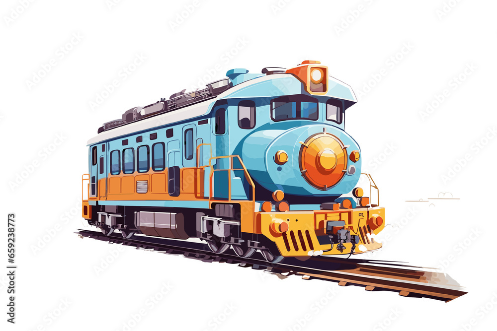 Obraz premium a train, a subway, a running train, generative ai