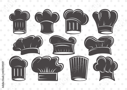  Chef Hat Clipart SVG Cut File | Chef Svg | Cook Hat Svg | Koki Hat Svg | kitchen Svg| Bundle | Clipart | Outline | Silhouette