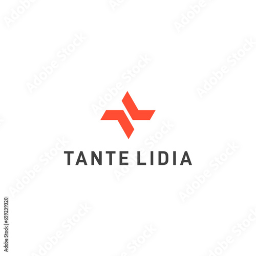 TL Letter abstract Logo Design