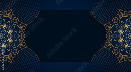 Simple background with ornamental mandala