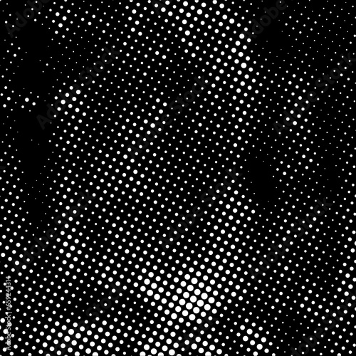 White grunge halftone dotted backdrop. Trendy distress dirty design element. Spotted circles. Overlay dots texture. Grungy style
