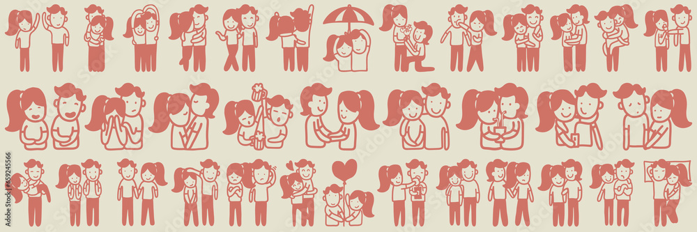 A collection of fun couples. A collection of fun couples.