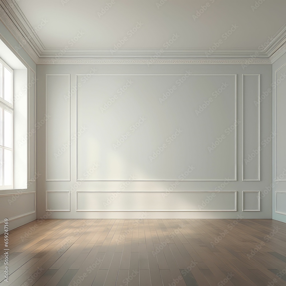 Empty room interior background minimal style Empty room interior background minimal style