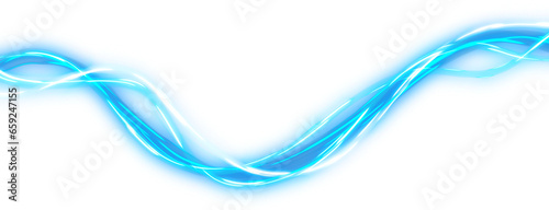 Blue Speed Force  Neon Light Trails