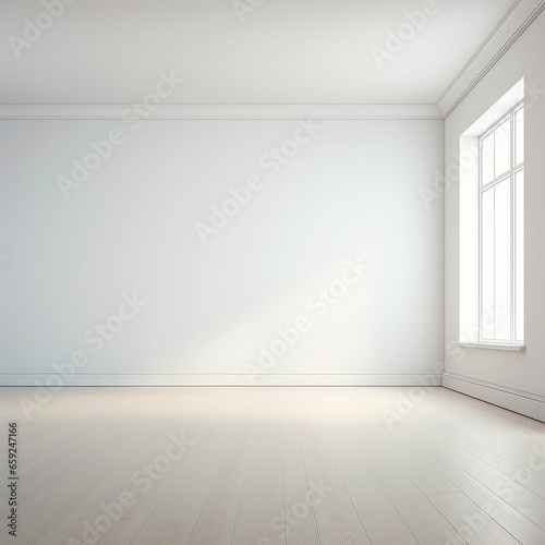 Empty room interior background minimal style © Little