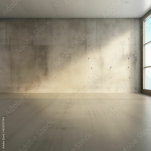 Empty room interior cement floor background