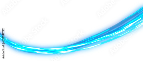 Speed Blue Neon Line  Futuristic Motion Concept