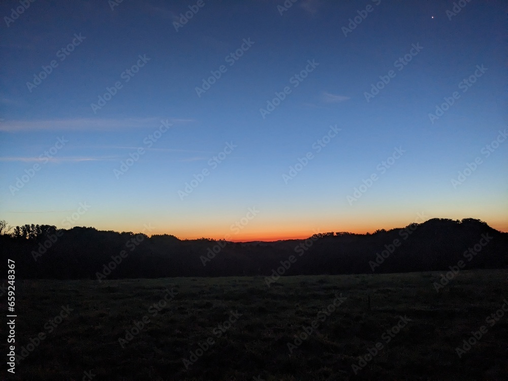 Sunrise in Bergisch Gladbach, Germany