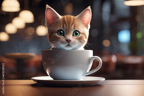 I went for a walk with my cat and came back to the cafe and had a cup of tea. Generative AI