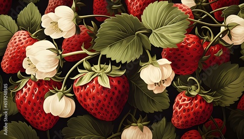 group of strawberries