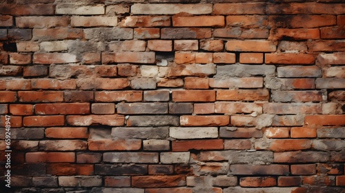 Aesthetic brick wall background