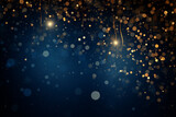 Glittering Festivities, Sparkling 2024 New Year's Background with Dust Particles, Luminous Dots, and Dazzling Fireworks