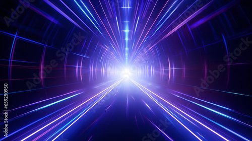 abstract blue background with rays  Dynamic neon lights and laser rays on abstract background