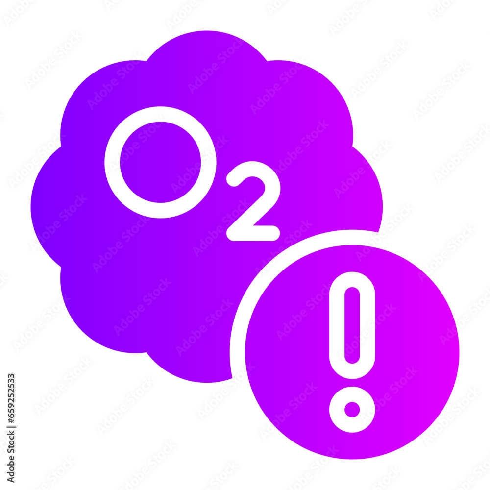 oxygen gradient icon oxygen gradient icon