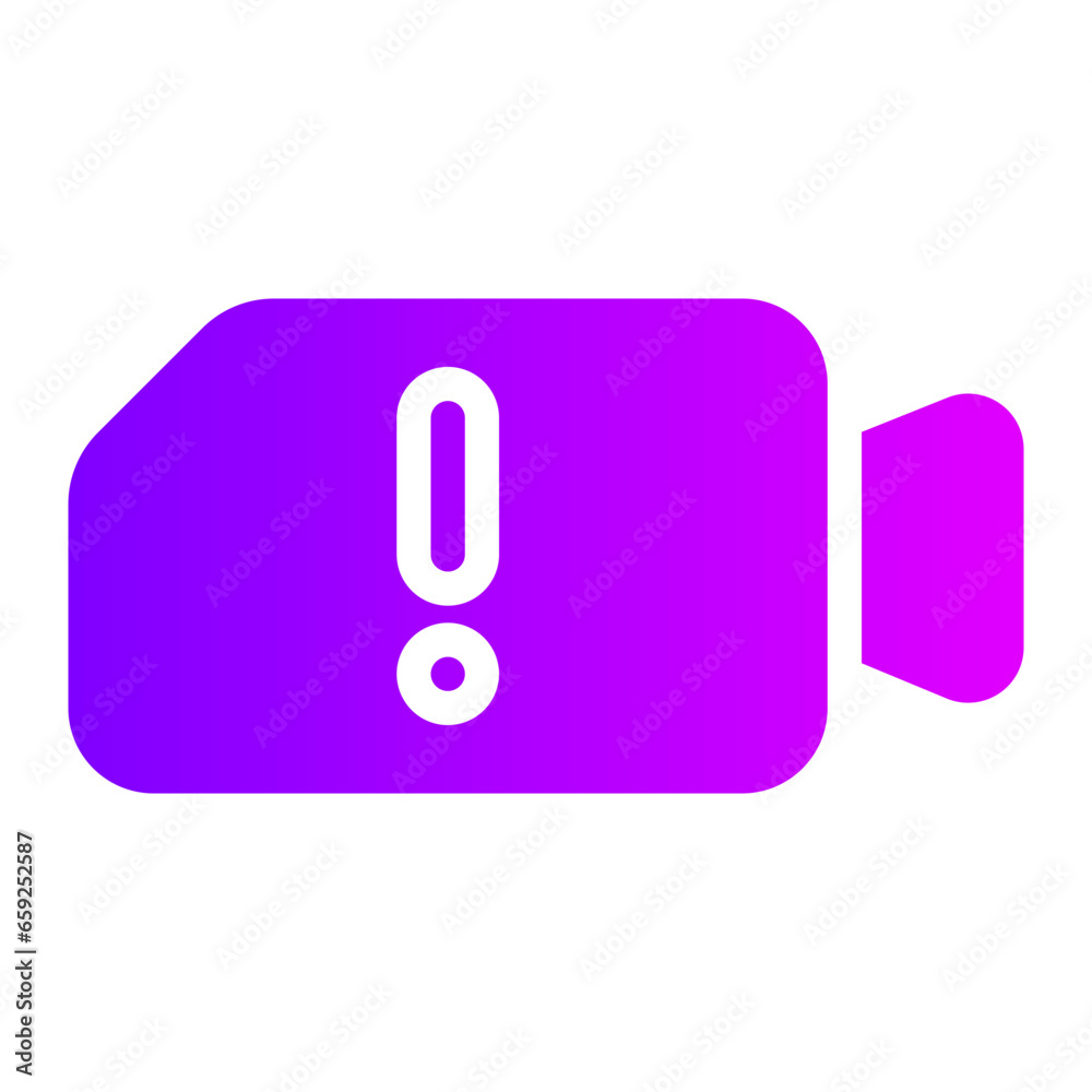 video camera gradient icon