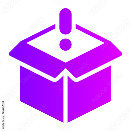 parcel gradient icon