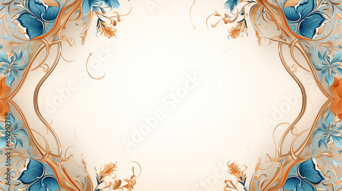Islamic Floral Frame for Your Design Mosque Background