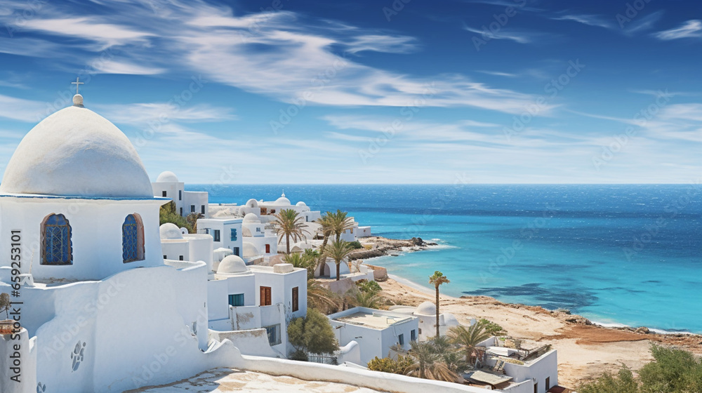 Fototapeta premium Tunisia Djerba island Guellala village