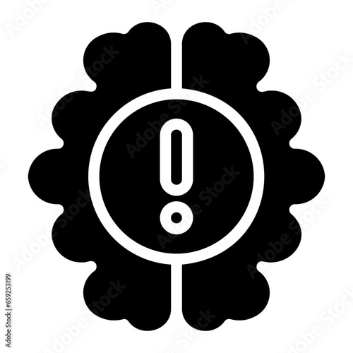 brain glyph icon