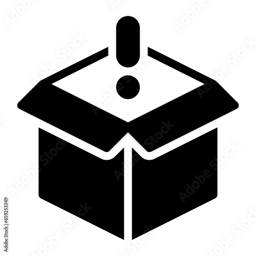 parcel glyph icon
