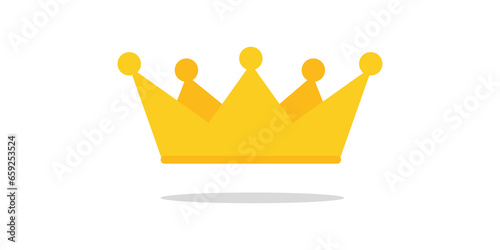 King crown. Golden royal crown with queen princess design.
