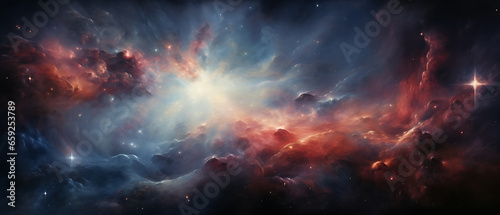 Abstract colorful wallpaper 21 9   Galaxy design realistic image  AI-generated illustrations of colorful galaxies  supernovas  stars and planets in the universe.