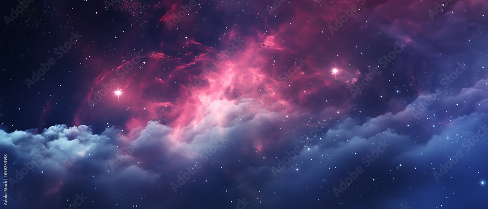 Abstract colorful wallpaper 21:9 , Galaxy design realistic image, AI-generated illustrations of colorful galaxies, supernovas, stars and planets in the universe.