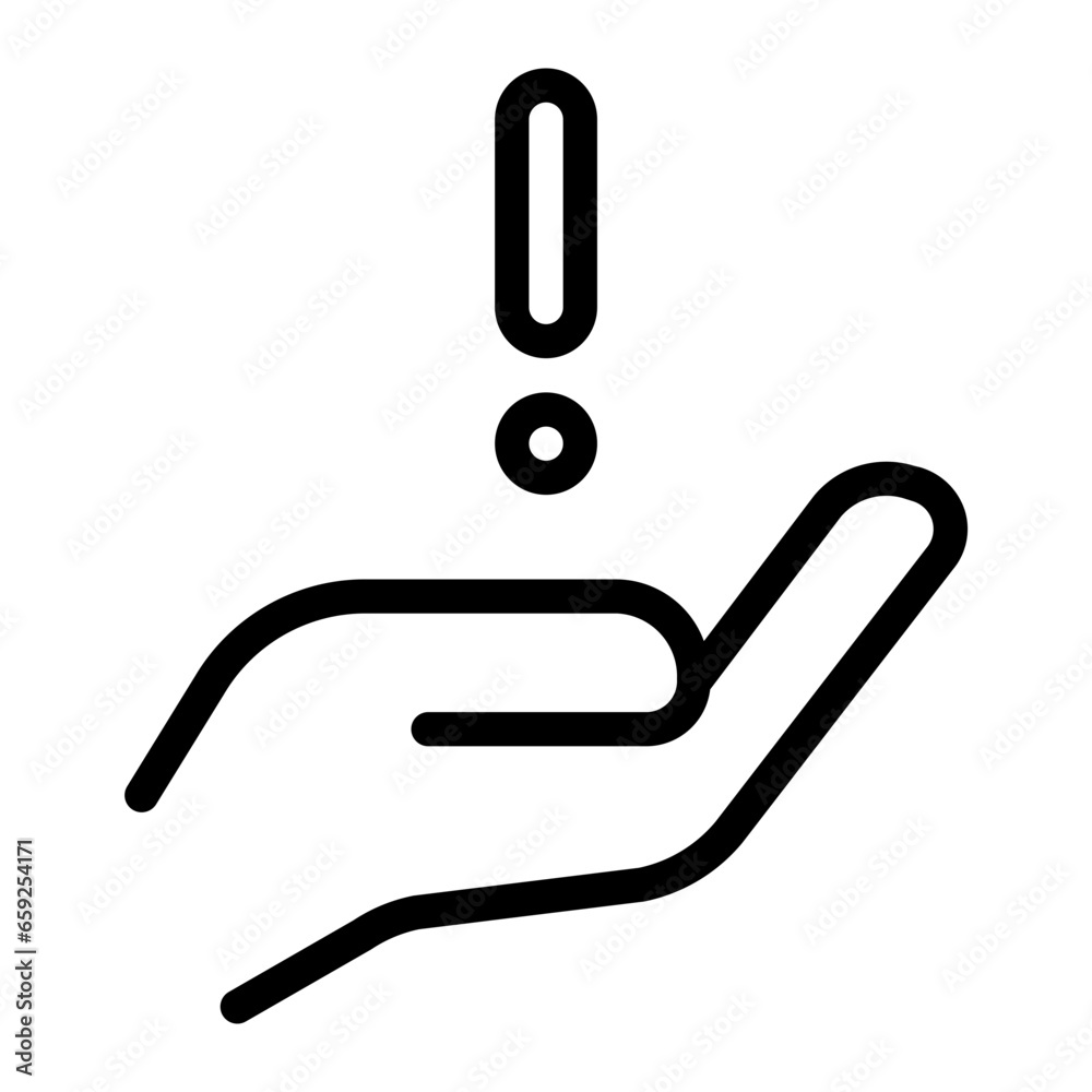 hand line icon hand line icon