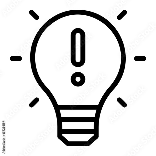 lighbulb line icon