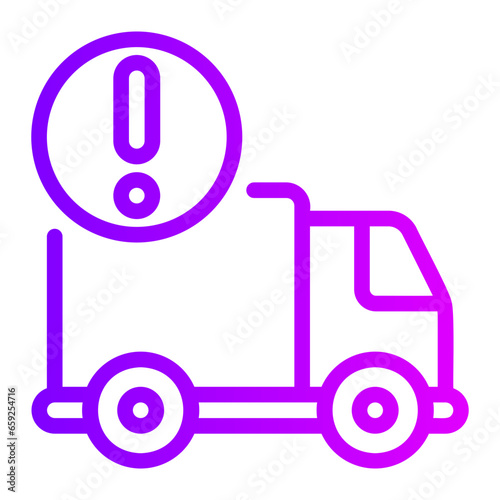 truck gradient icon