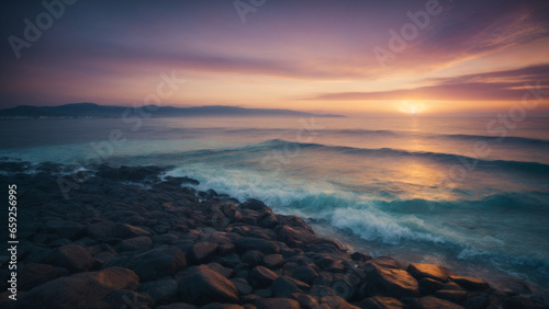 sunset over the sea © Rangga Tirta