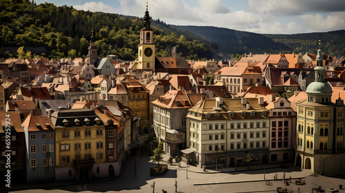 Malá Strana (Small Town) with historical buildings photo