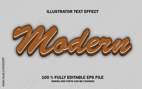 Modern Text Effect 3D
