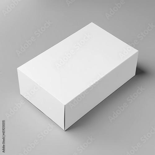 a packaging with a blank label, for mockup or editing company logos and brands © Andry