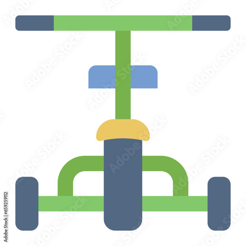 Tricycle bike flat icon