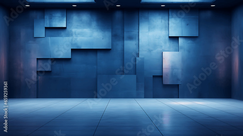 Blue Wall with Light Highlights © L
